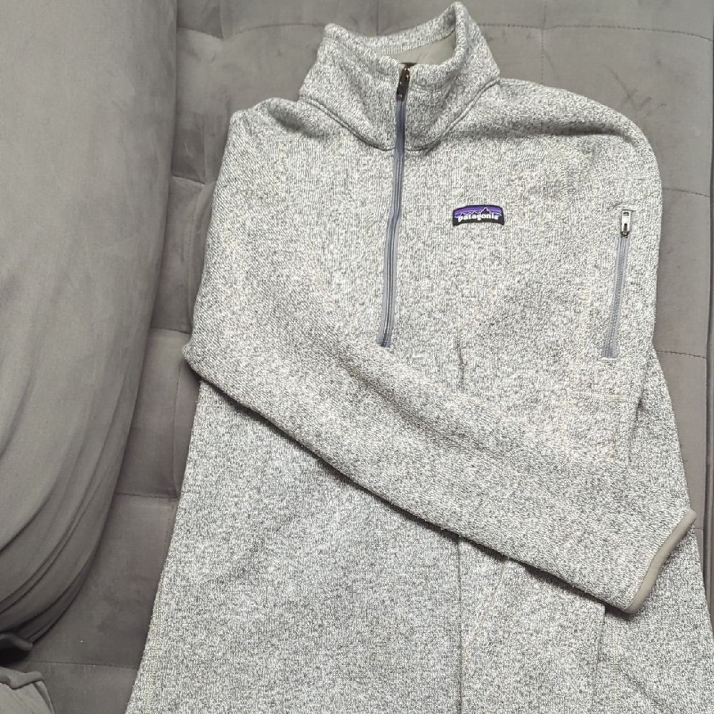 Patagonia Heather Gray Fleece Pullover